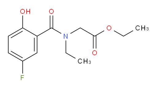 ethyl 2-(N-ethyl-5-fluoro-2-hydroxybenzamido)acetate