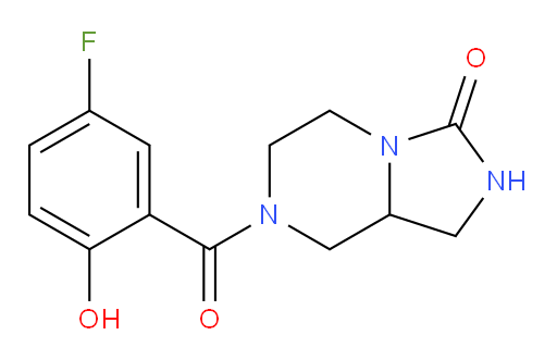 7-(5-fluoro-2-hydroxybenzoyl)hexahydroimidazo[1,5-a]pyrazin-3(2H)-one