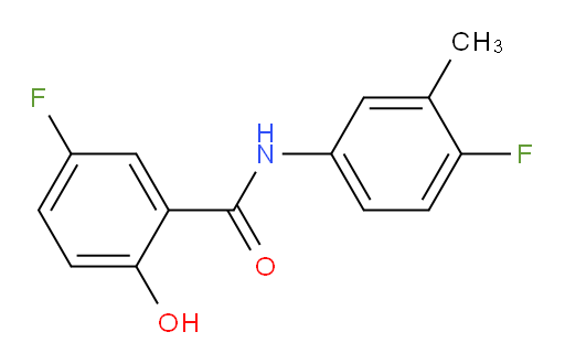5-fluoro-N-(4-fluoro-3-methylphenyl)-2-hydroxybenzamide