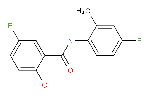 5-fluoro-N-(4-fluoro-2-methylphenyl)-2-hydroxybenzamide