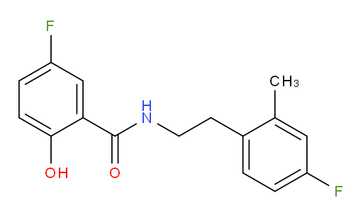 5-fluoro-N-(4-fluoro-2-methylphenethyl)-2-hydroxybenzamide