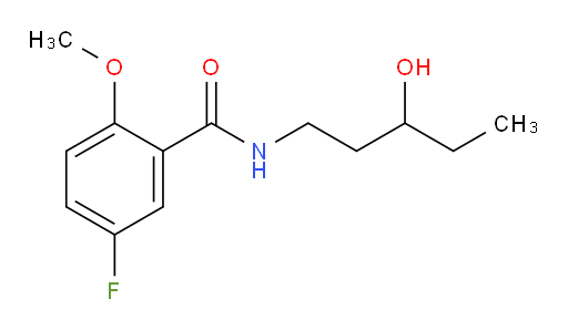 5-fluoro-N-(3-hydroxypentyl)-2-methoxybenzamide