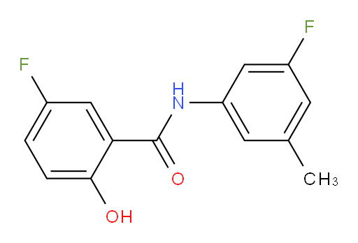 5-fluoro-N-(3-fluoro-5-methylphenyl)-2-hydroxybenzamide