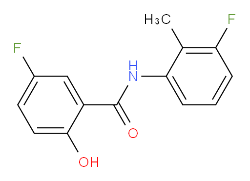5-fluoro-N-(3-fluoro-2-methylphenyl)-2-hydroxybenzamide