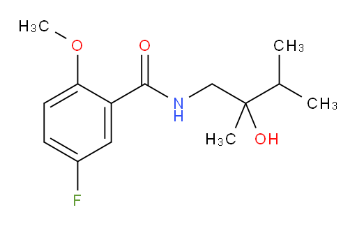 5-fluoro-N-(2-hydroxy-2,3-dimethylbutyl)-2-methoxybenzamide