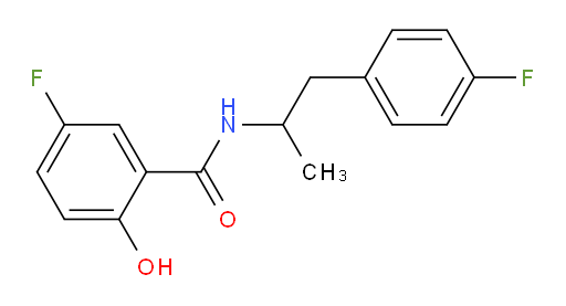 5-fluoro-N-(1-(4-fluorophenyl)propan-2-yl)-2-hydroxybenzamide