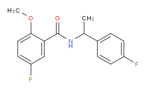 5-fluoro-N-(1-(4-fluorophenyl)ethyl)-2-methoxybenzamide