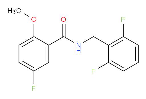 N-(2,6-difluorobenzyl)-5-fluoro-2-methoxybenzamide