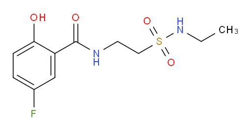 N-(2-(N-ethylsulfamoyl)ethyl)-5-fluoro-2-hydroxybenzamide
