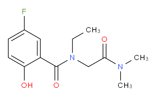 N-(2-(dimethylamino)-2-oxoethyl)-N-ethyl-5-fluoro-2-hydroxybenzamide