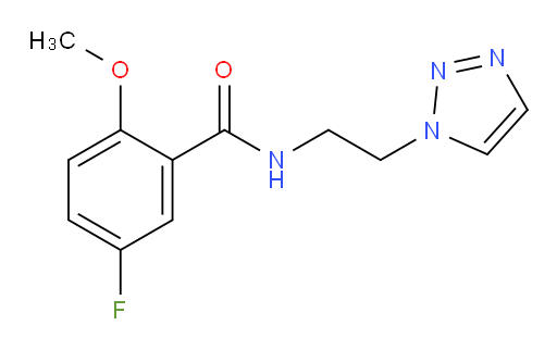 N-(2-(1H-1,2,3-triazol-1-yl)ethyl)-5-fluoro-2-methoxybenzamide