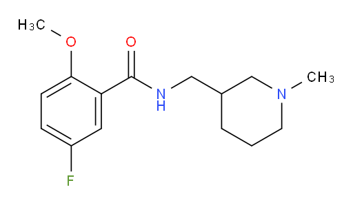 5-fluoro-2-methoxy-N-((1-methylpiperidin-3-yl)methyl)benzamide