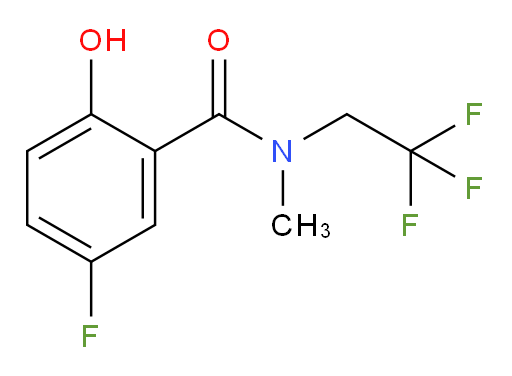 5-fluoro-2-hydroxy-N-methyl-N-(2,2,2-trifluoroethyl)benzamide