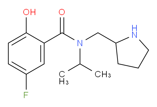 5-fluoro-2-hydroxy-N-isopropyl-N-(pyrrolidin-2-ylmethyl)benzamide