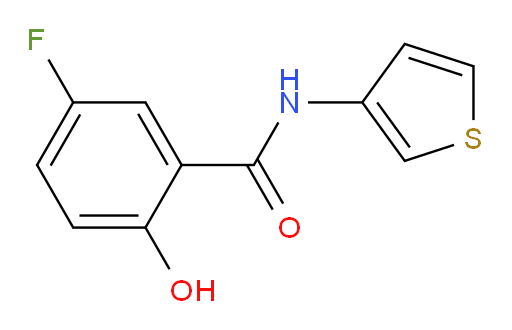 5-fluoro-2-hydroxy-N-(thiophen-3-yl)benzamide