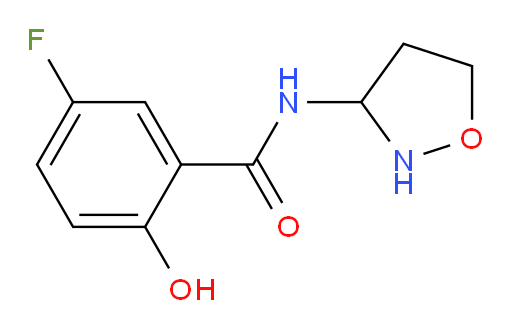 5-fluoro-2-hydroxy-N-(isoxazolidin-3-yl)benzamide