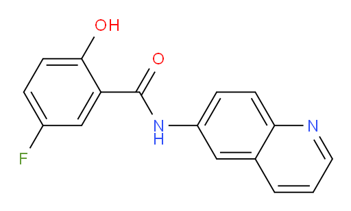 5-fluoro-2-hydroxy-N-(quinolin-6-yl)benzamide