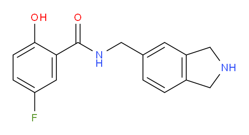5-fluoro-2-hydroxy-N-(isoindolin-5-ylmethyl)benzamide