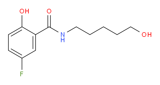 5-fluoro-2-hydroxy-N-(5-hydroxypentyl)benzamide
