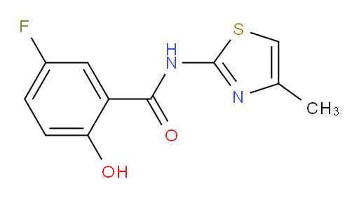 5-fluoro-2-hydroxy-N-(4-methylthiazol-2-yl)benzamide