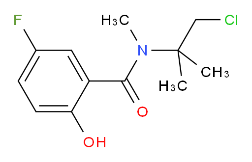 N-(1-chloro-2-methylpropan-2-yl)-5-fluoro-2-hydroxy-N-methylbenzamide