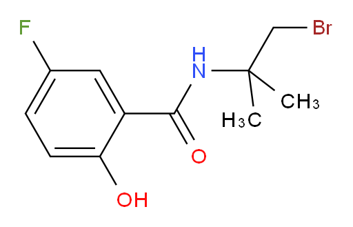 N-(1-bromo-2-methylpropan-2-yl)-5-fluoro-2-hydroxybenzamide
