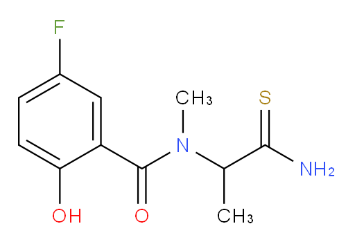 N-(1-amino-1-thioxopropan-2-yl)-5-fluoro-2-hydroxy-N-methylbenzamide