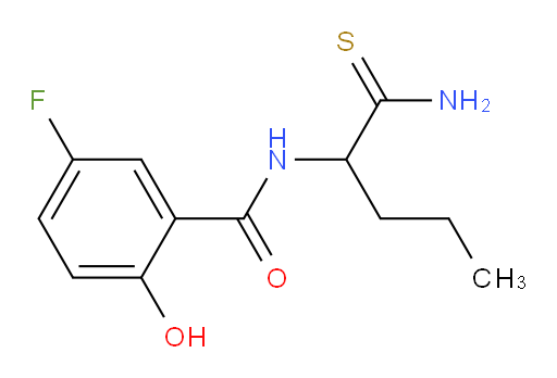 N-(1-amino-1-thioxopentan-2-yl)-5-fluoro-2-hydroxybenzamide