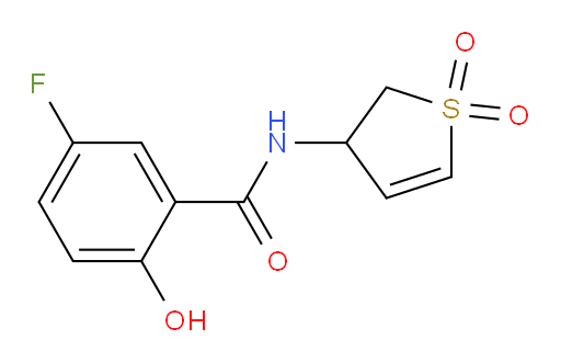 N-(1,1-dioxido-2,3-dihydrothiophen-3-yl)-5-fluoro-2-hydroxybenzamide