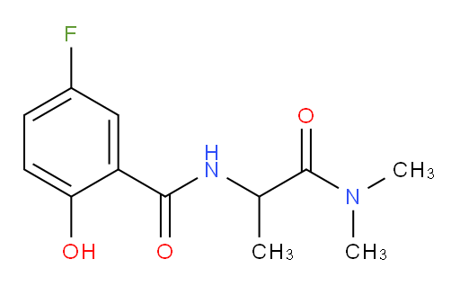 N-(1-(dimethylamino)-1-oxopropan-2-yl)-5-fluoro-2-hydroxybenzamide