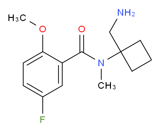 N-(1-(aminomethyl)cyclobutyl)-5-fluoro-2-methoxy-N-methylbenzamide