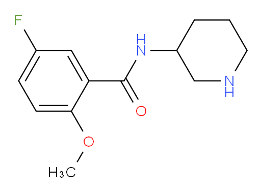 5-fluoro-2-methoxy-N-(piperidin-3-yl)benzamide