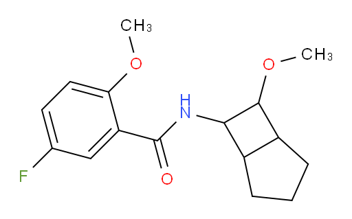5-fluoro-2-methoxy-N-(7-methoxybicyclo[3.2.0]heptan-6-yl)benzamide