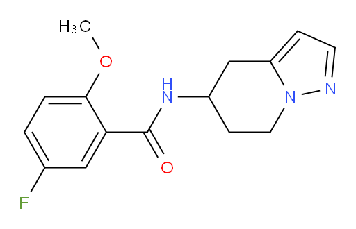 5-fluoro-2-methoxy-N-(4,5,6,7-tetrahydropyrazolo[1,5-a]pyridin-5-yl)benzamide