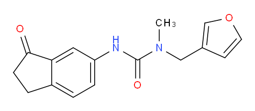 1-(furan-3-ylmethyl)-1-methyl-3-(3-oxo-2,3-dihydro-1H-inden-5-yl)urea