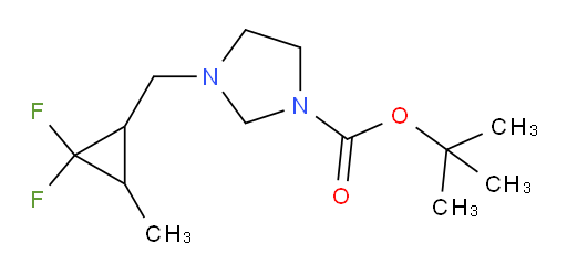 tert-butyl 3-((2,2-difluoro-3-methylcyclopropyl)methyl)imidazolidine-1-carboxylate