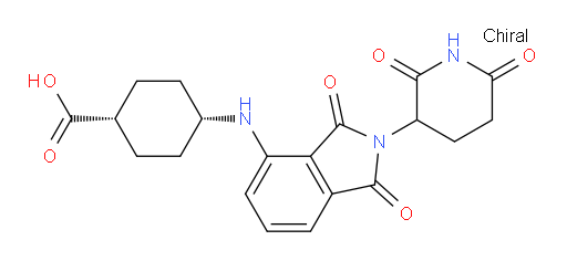(1s,4s)-4-((2-(2,6-dioxopiperidin-3-yl)-1,3-dioxoisoindolin-4-yl)amino)cyclohexanecarboxylic acid