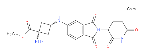(1s,3s)-methyl 1-amino-3-((2-(2,6-dioxopiperidin-3-yl)-1,3-dioxoisoindolin-5-yl)amino)cyclobutanecarboxylate