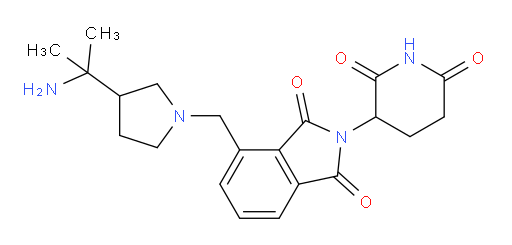 4-((3-(2-aminopropan-2-yl)pyrrolidin-1-yl)methyl)-2-(2,6-dioxopiperidin-3-yl)isoindoline-1,3-dione