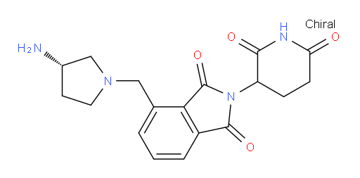 4-(((S)-3-aminopyrrolidin-1-yl)methyl)-2-(2,6-dioxopiperidin-3-yl)isoindoline-1,3-dione
