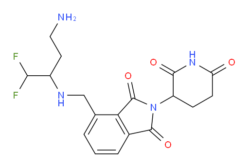 4-(((4-amino-1,1-difluorobutan-2-yl)amino)methyl)-2-(2,6-dioxopiperidin-3-yl)isoindoline-1,3-dione