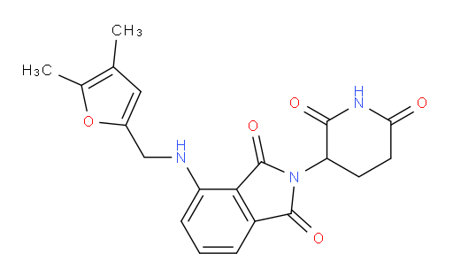 4-(((4,5-dimethylfuran-2-yl)methyl)amino)-2-(2,6-dioxopiperidin-3-yl)isoindoline-1,3-dione