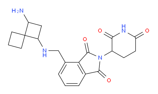 4-(((3-aminospiro[3.3]heptan-1-yl)amino)methyl)-2-(2,6-dioxopiperidin-3-yl)isoindoline-1,3-dione