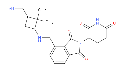 4-(((3-(aminomethyl)-2,2-dimethylcyclobutyl)amino)methyl)-2-(2,6-dioxopiperidin-3-yl)isoindoline-1,3-dione
