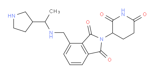 2-(2,6-dioxopiperidin-3-yl)-4-(((1-(pyrrolidin-3-yl)ethyl)amino)methyl)isoindoline-1,3-dione