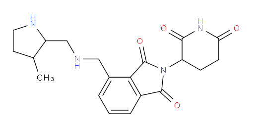 2-(2,6-dioxopiperidin-3-yl)-4-((((3-methylpyrrolidin-2-yl)methyl)amino)methyl)isoindoline-1,3-dione