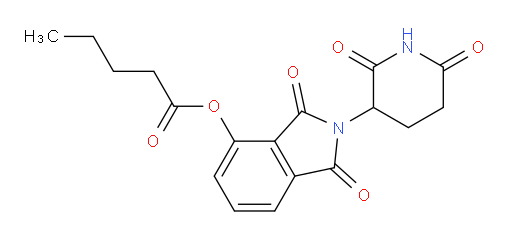 2-(2,6-dioxopiperidin-3-yl)-1,3-dioxoisoindolin-4-yl pentanoate