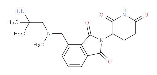 4-(((2-amino-2-methylpropyl)(methyl)amino)methyl)-2-(2,6-dioxopiperidin-3-yl)isoindoline-1,3-dione