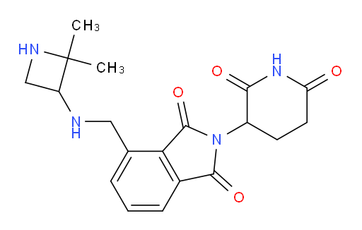 4-(((2,2-dimethylazetidin-3-yl)amino)methyl)-2-(2,6-dioxopiperidin-3-yl)isoindoline-1,3-dione