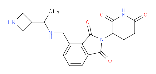 4-(((1-(azetidin-3-yl)ethyl)amino)methyl)-2-(2,6-dioxopiperidin-3-yl)isoindoline-1,3-dione